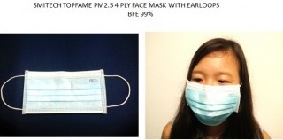 SMITECH PM2.5 4 PLY FACE MASK WITH ELASTIC EARLOOPS